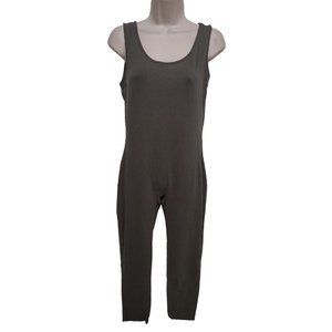 Hearts & Hips Olive Green Jumper Romper Jumpsuit Pant Suit S-M Stretch